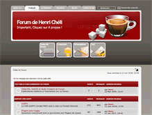 Tablet Screenshot of forum.henri-cheli.fr